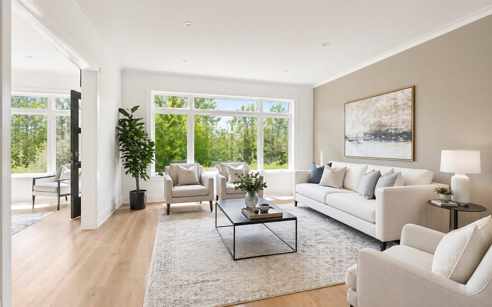 Freshly painted living room by Sky Painting Toronto